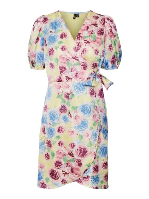 vmSienna SS Wrap Short Dress Wvn