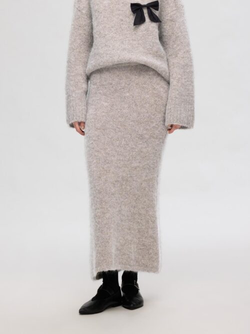 slfGabella HW Midi Knit Skirt