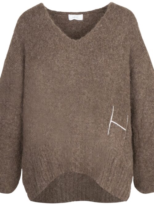 SOFIE V-Neck Sweater Brown