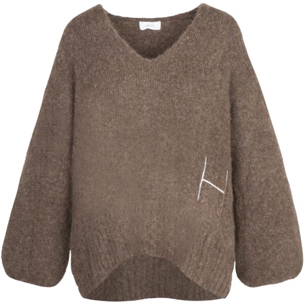 SOFIE V-Neck Sweater Brown