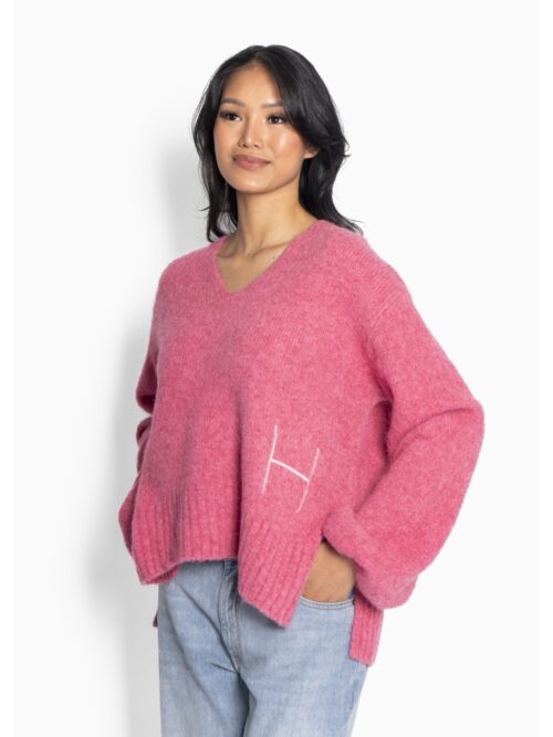 Sofie V-Neck Sweater Chateau Rose