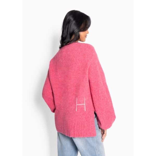 Sofie V-Neck Sweater Chateau Rose - Bilde 4
