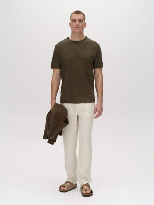 Duke Linen SS Tee Forest Night