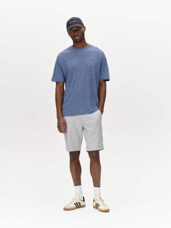 Duke Linen Logo SS Blue Horizon