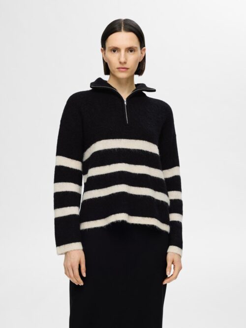 slfMaline LS Knit Half Zip Noos