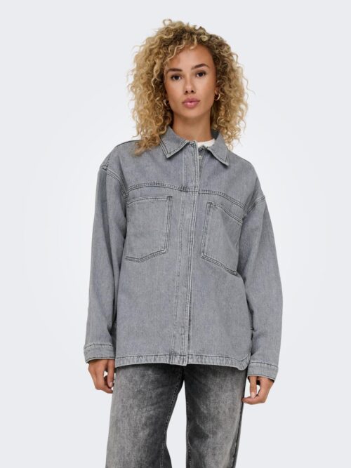 onlEmmie L/S Shirt Grey Dnm AZG Noos