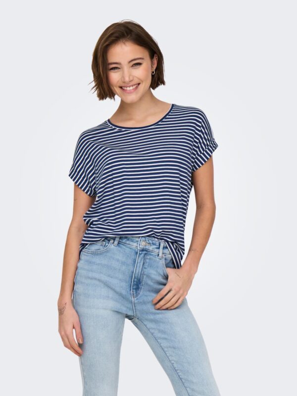 onlMoster Stripe S/S O-Neck Top Jrs Noos