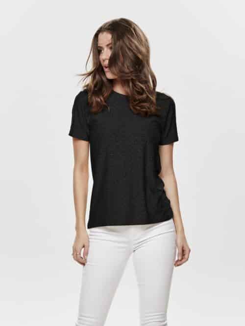 jdyCathinka S/S Tag Top Jrs Noos Black
