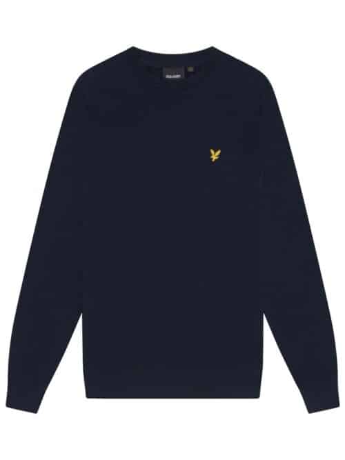 Cotton Crew Neck Jumper Dark Navy