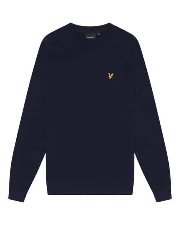 Cotton Crew Neck Jumper Dark Navy
