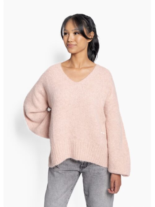 Sofie V-Neck Sweater Rose Smoke