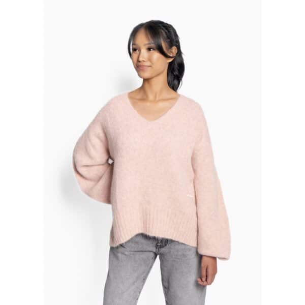 Sofie V-Neck Sweater Rose Smoke