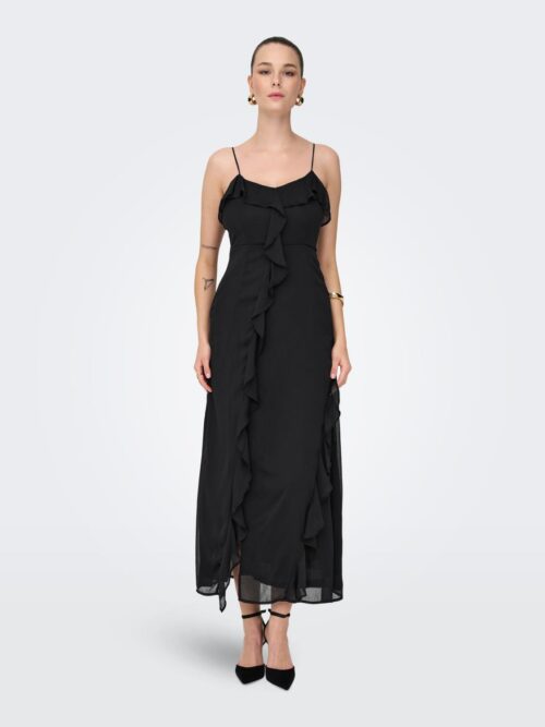jdyBelle S/L Frill Maxi Dress Wvn