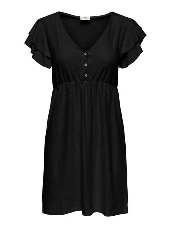 jdyCathinka S/S V-Neck Dress Jrs Black
