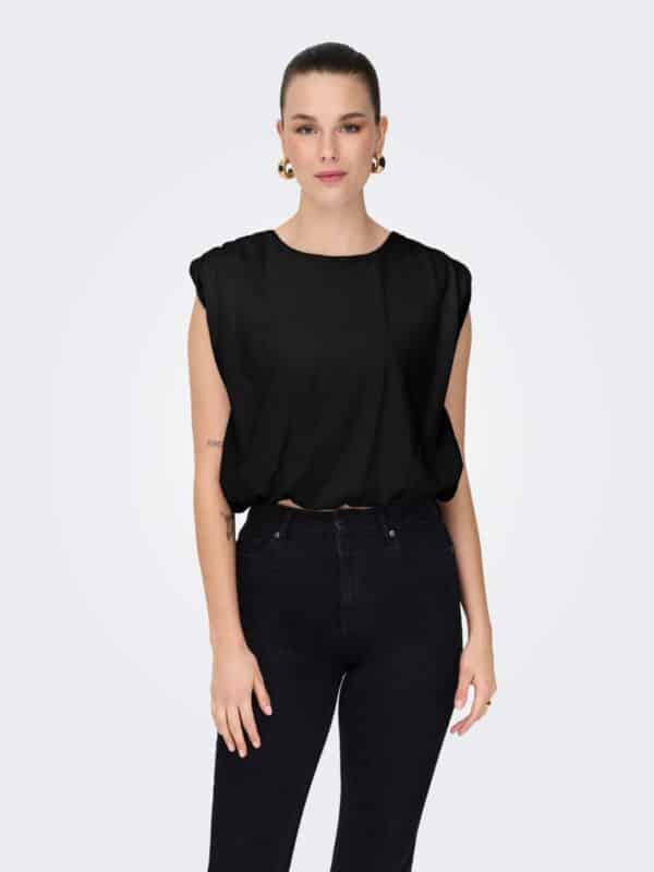 jdyMara S/L Bubble Top Jrs Black