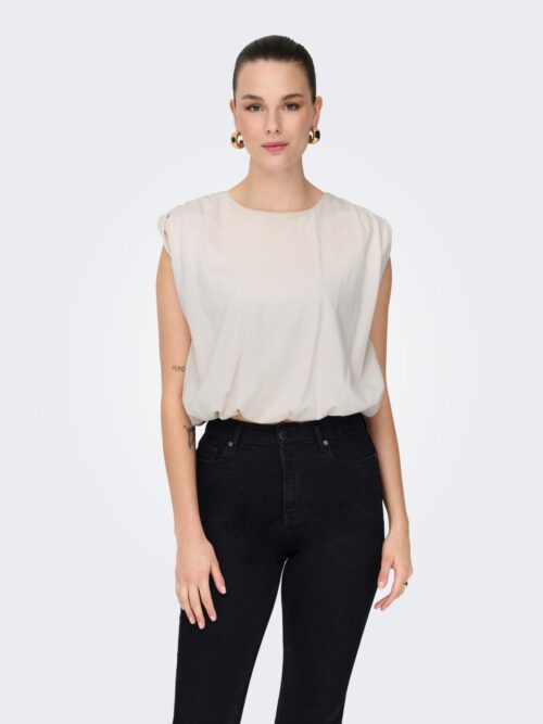 jdyMara S/L Bubble Top Jrs Cloud Dancer