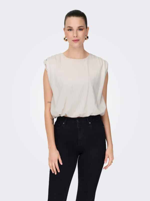 jdyMara S/L Bubble Top Jrs Cloud Dancer