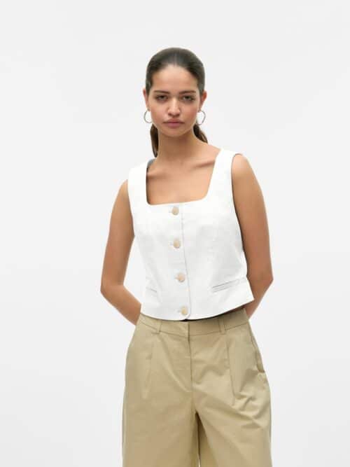 vmChira SL Waistcoat Snow White