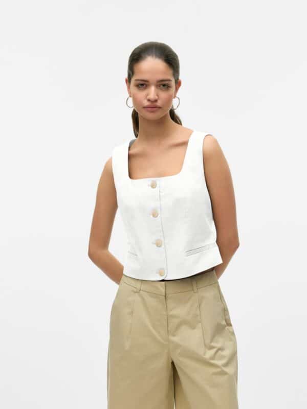 vmChira SL Waistcoat Snow White