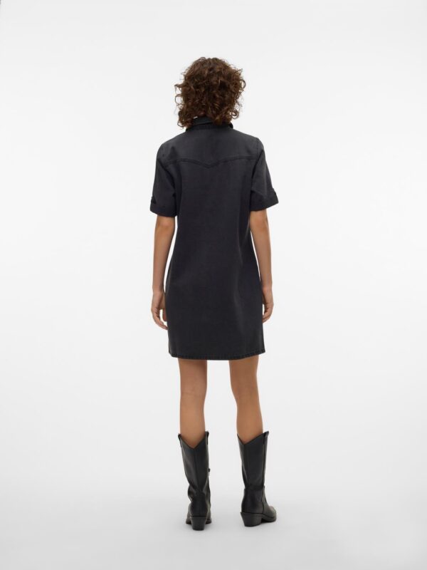 vmJennie SS Short Denim Dress Noos - Bilde 3