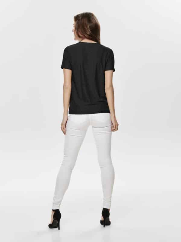 jdyCathinka S/S Tag Top Jrs Noos Black - Bilde 3