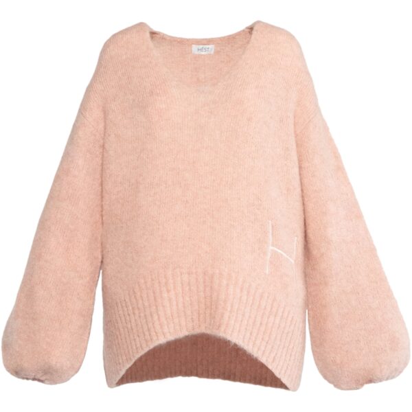 Sofie V-Neck Sweater Rose Smoke - Bilde 2