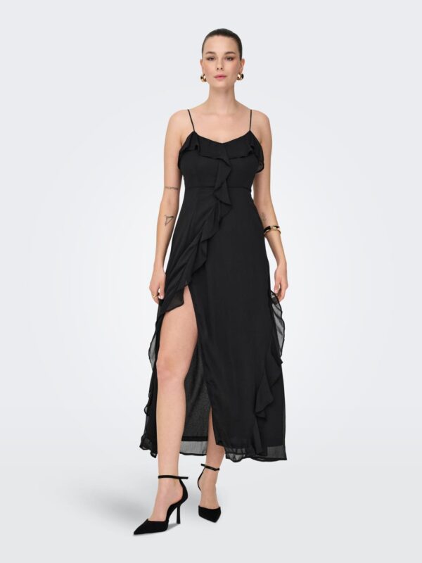 jdyBelle S/L Frill Maxi Dress Wvn - Bilde 4