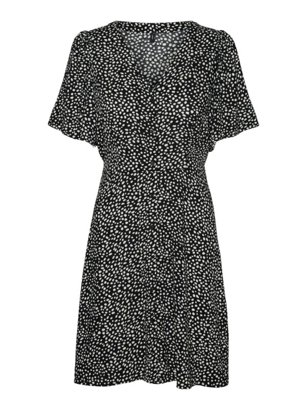 vmAlba SS Short Dress Wvn Noos Black - Bilde 2