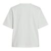 viMonie Flower Emb S/S O-Neck White Flowers - Bilde 2
