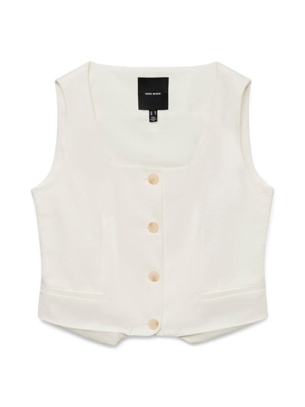 vmChira SL Waistcoat Snow White - Bilde 3