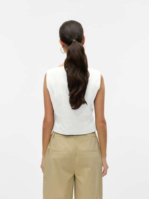 vmChira SL Waistcoat Snow White - Bilde 2