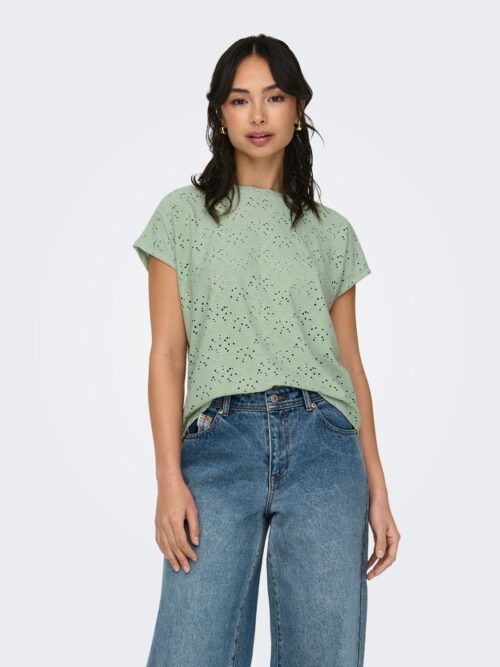 onlSmilla S/S Top Jrs Noos Frosty Green