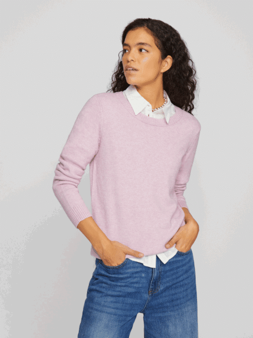 viRil O-Neck L/S Knit Top - Noos