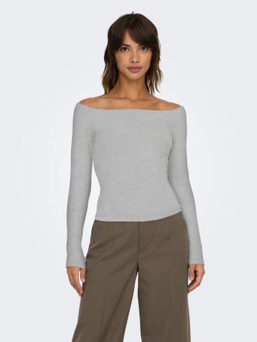 onlGlamour L/S Boat Neck Top Jrs