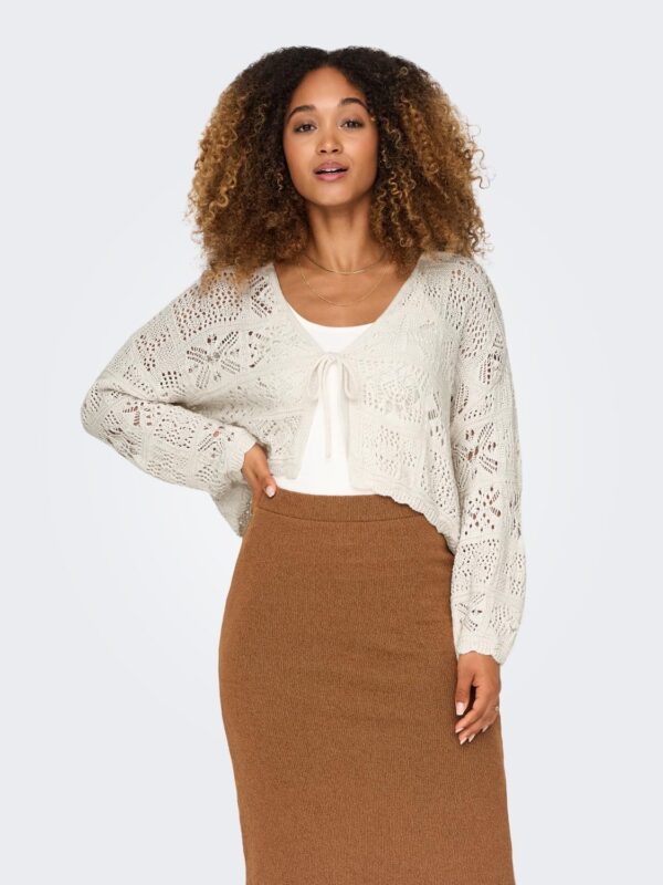 onlBeach Life 7/8 Tie Cardigan Knt Noos