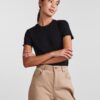 pcNicca SS-O-Neck Top Noos Black