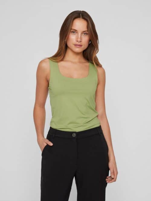 viKenza U-Neck S/L Tank Top Noos Sage