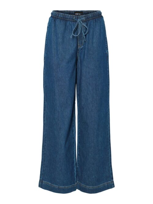 pcTabi MW Pull Up Denim Pants