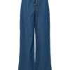pcTabi MW Pull Up Denim Pants