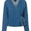 pcTabi LS Denim Wrap Shirt