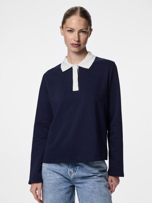 pcTinori LS Polo Sweatshirt