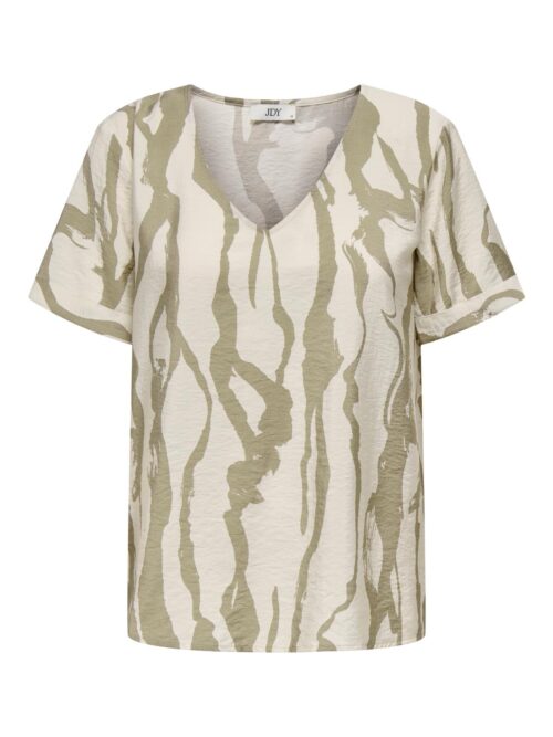 jdyCamille S/S V-Neck Top Wvn