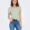 onlMoster Stripe S/S O-Neck Top Jrs Noos Laurel Green