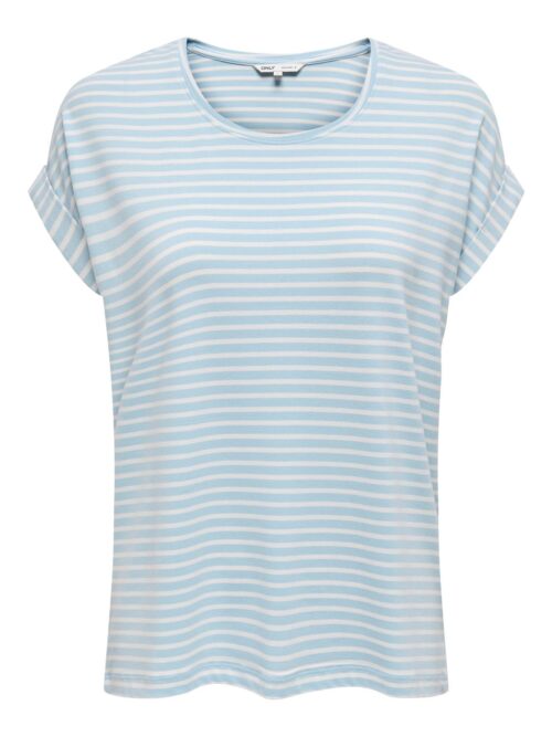onlMoster Stripe S/S O-Neck Top Jrs Noos Clear Sky