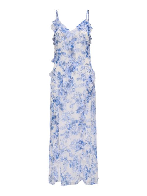 onlMiriam Life S/L Frill Long Dress Bel Air Blue