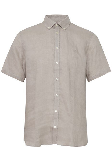 cfAnton 0071 100% Linen SS Shirt Chateau Gray