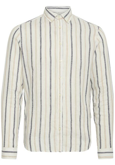 cfDylan LS Striped Linen Shirt Plaza Taupe