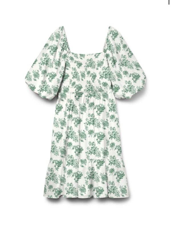 vmNomia 2/4 Square Neck Short Dress Bosporus