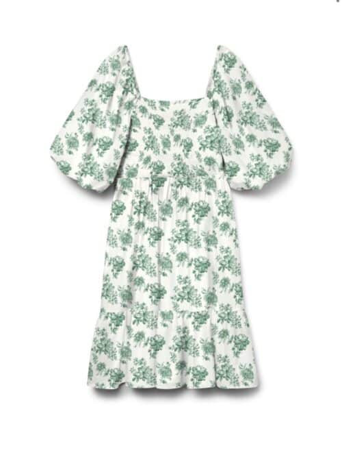 vmNomia 2/4 Square Neck Short Dress Bosporus
