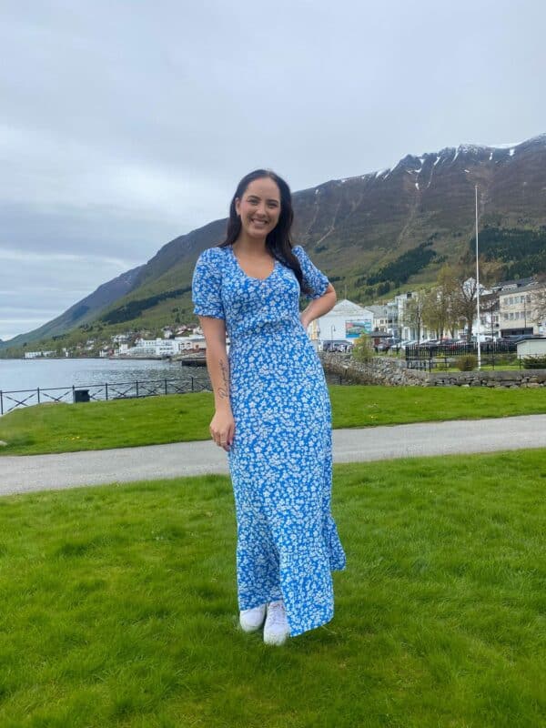 onlChianti SS Long Dress Wvn Noos Marina